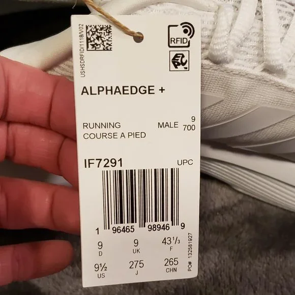 🔥Host Pick🔥NEW Adidas Alphaedge+ IF7291 Men's White Sz 9.5 - Picture 9 of 10